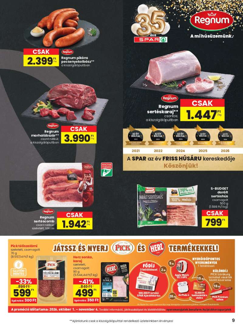 Spar Akciós Újság 9 oldal