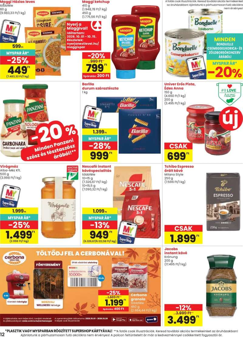 Spar Spar akciós újság 12 oldal