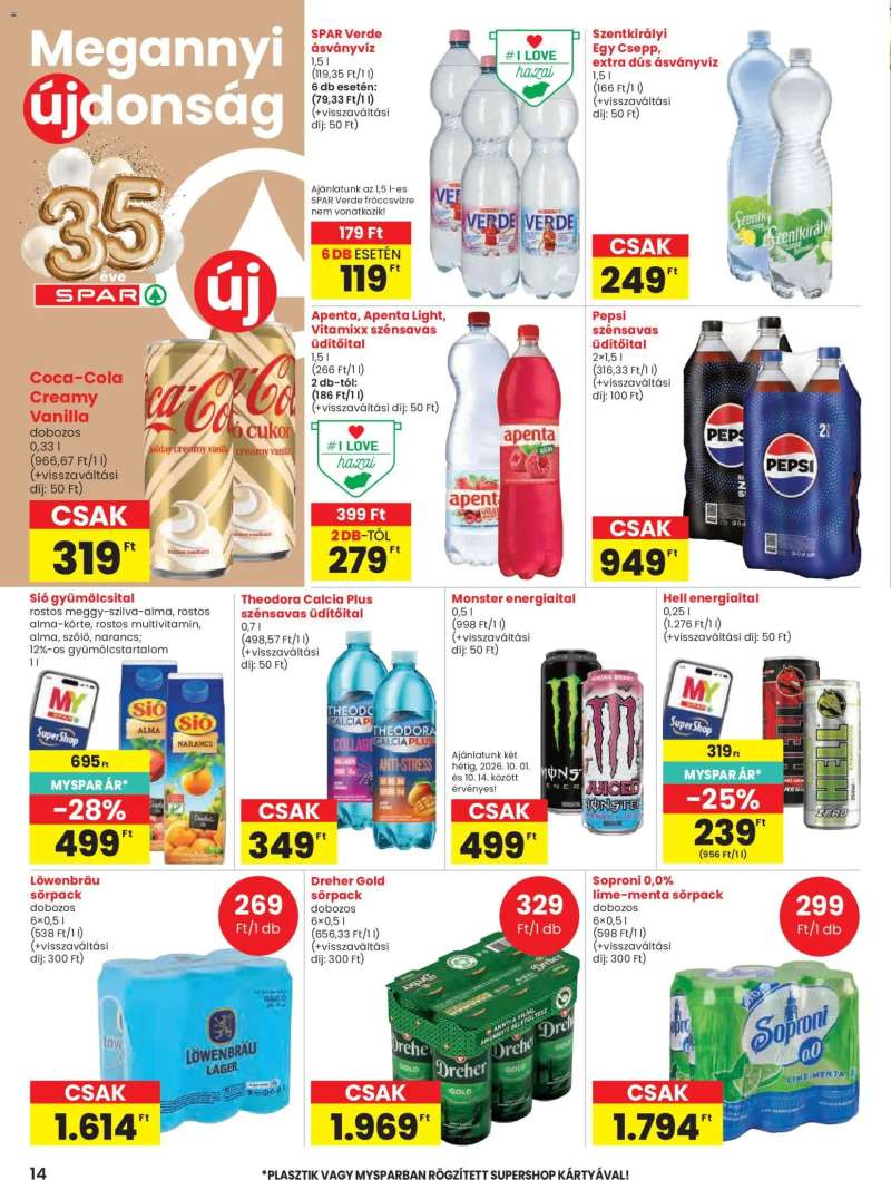 Spar Spar akciós újság 14 oldal