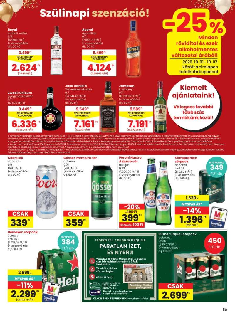 Spar Spar akciós újság 15 oldal