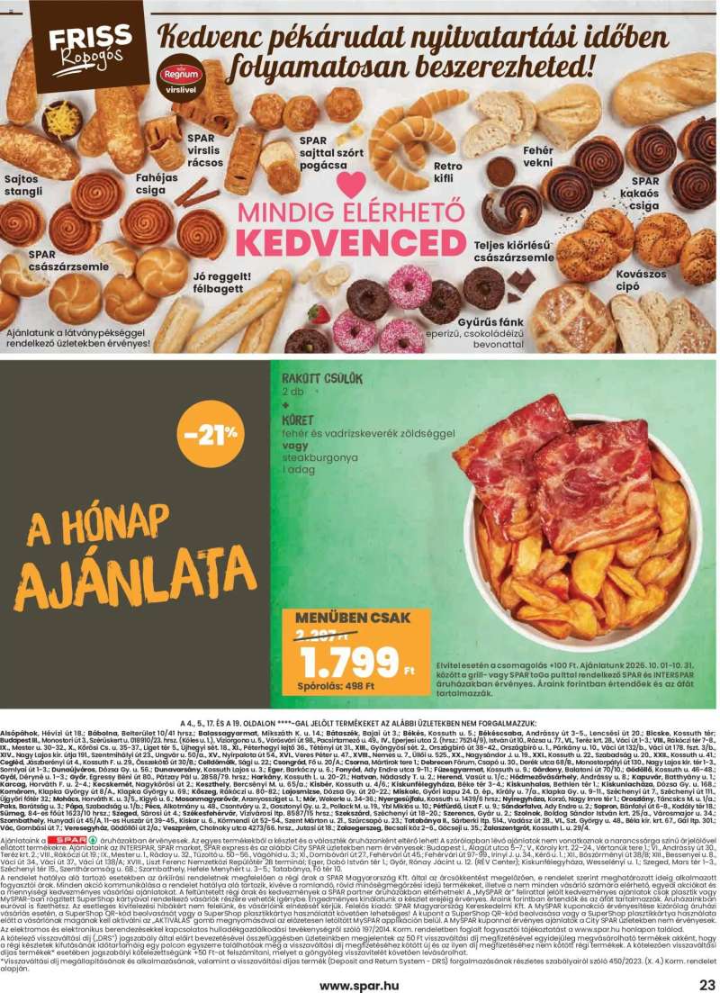 Spar Spar akciós újság 23 oldal