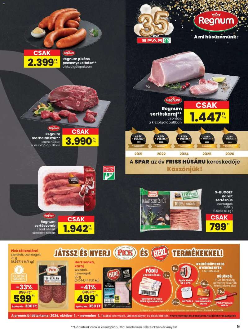 Spar Spar akciós újság 9 oldal