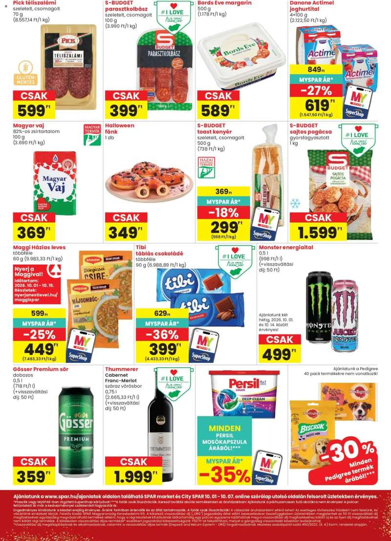 Spar Spar City szórólap 2 oldal