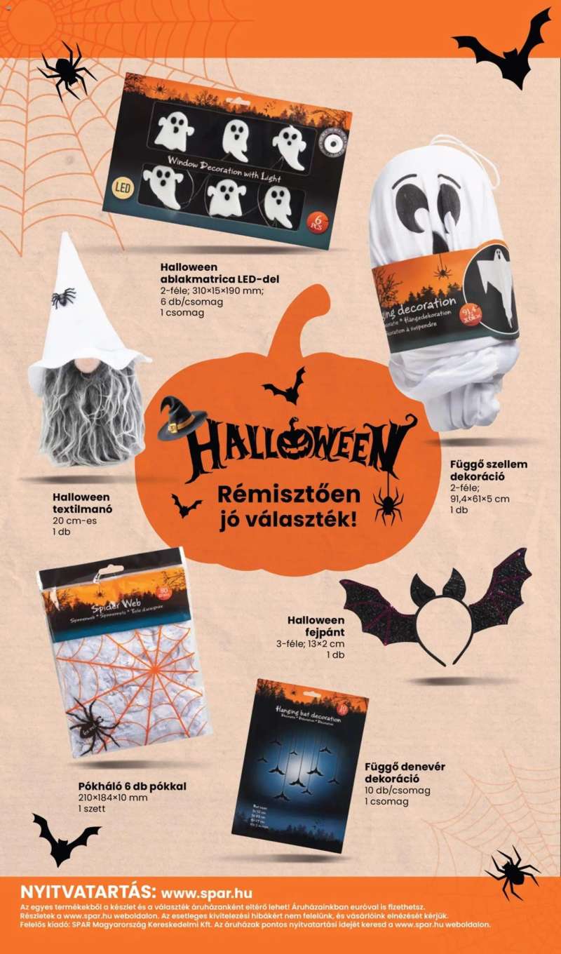Spar Spar Halloween katalógus 16 oldal