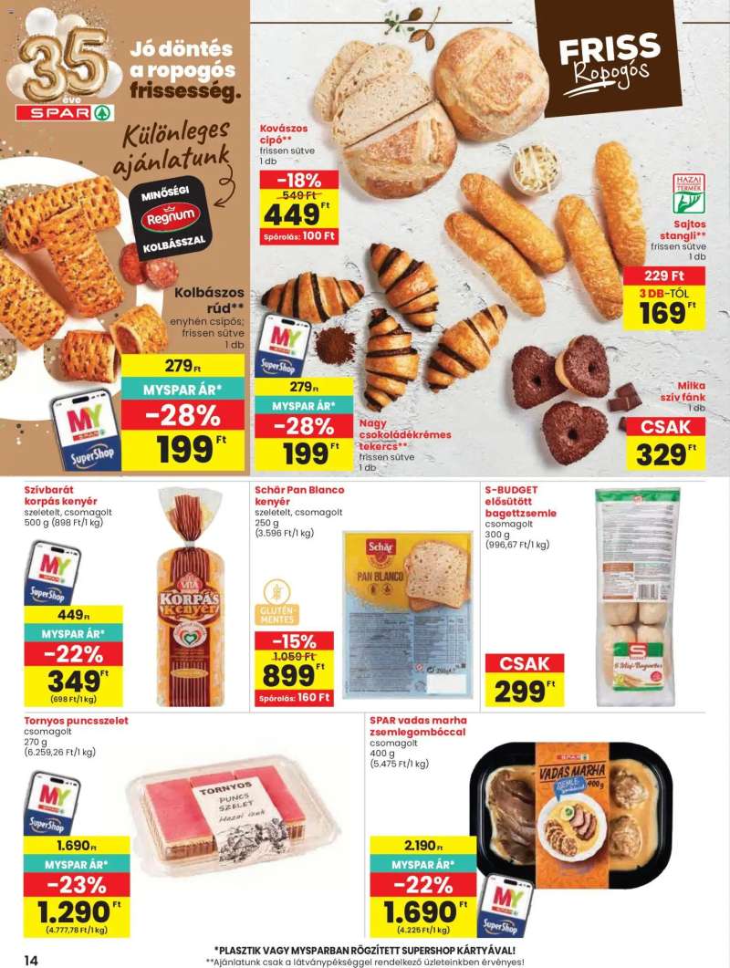 Spar Spar akciós újság 14 oldal