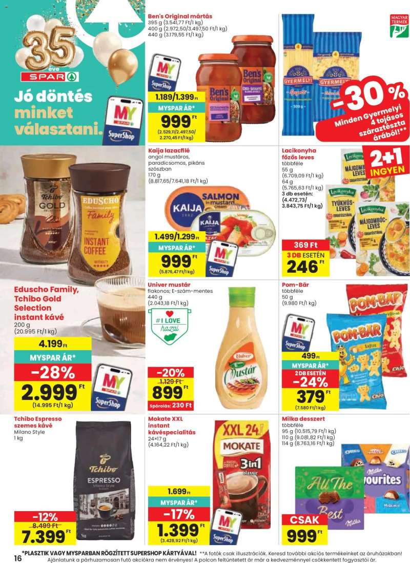 Spar Spar akciós újság 16 oldal