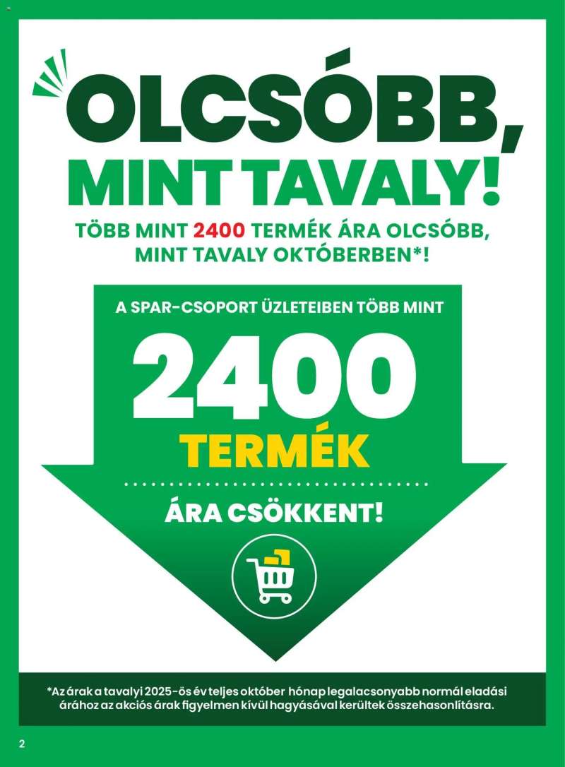 Spar Spar akciós újság 2 oldal
