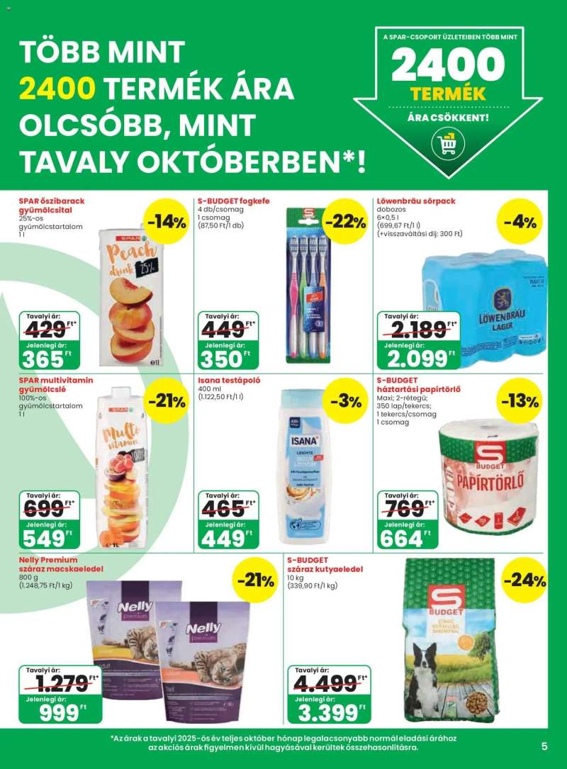 Spar Spar akciós újság 5 oldal