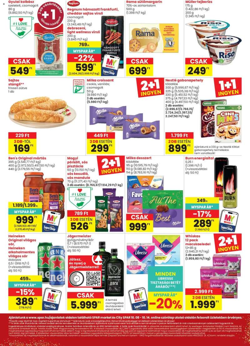 Spar Spar City szórólap 2 oldal