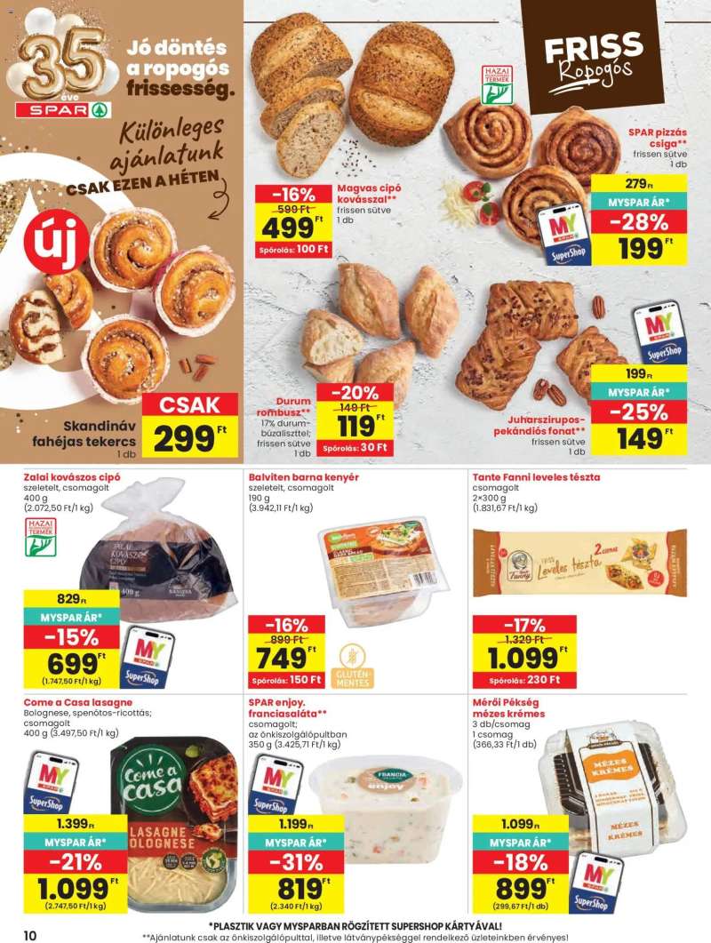 Spar Spar akciós újság 10 oldal