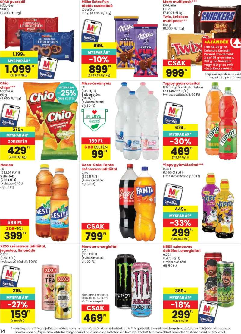 Spar Spar akciós újság 14 oldal