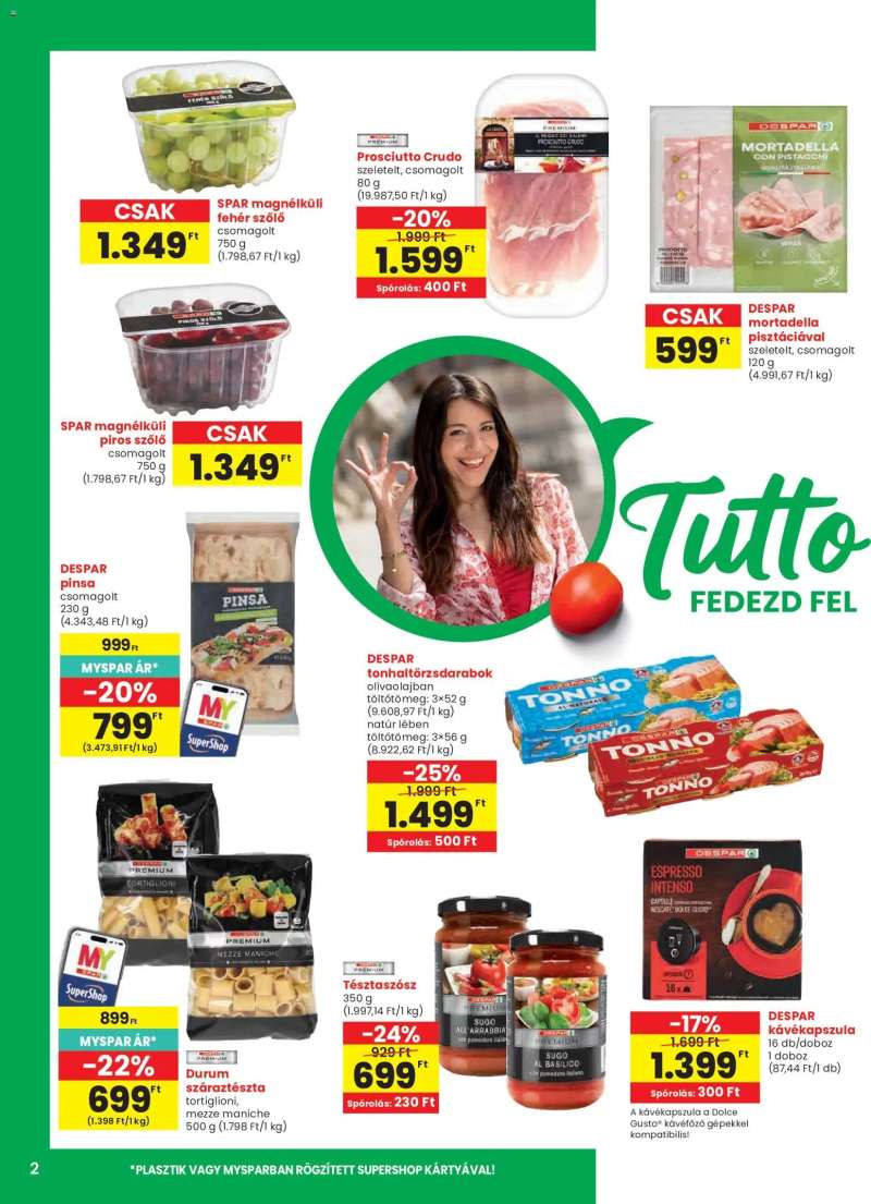 Spar Spar akciós újság 2 oldal