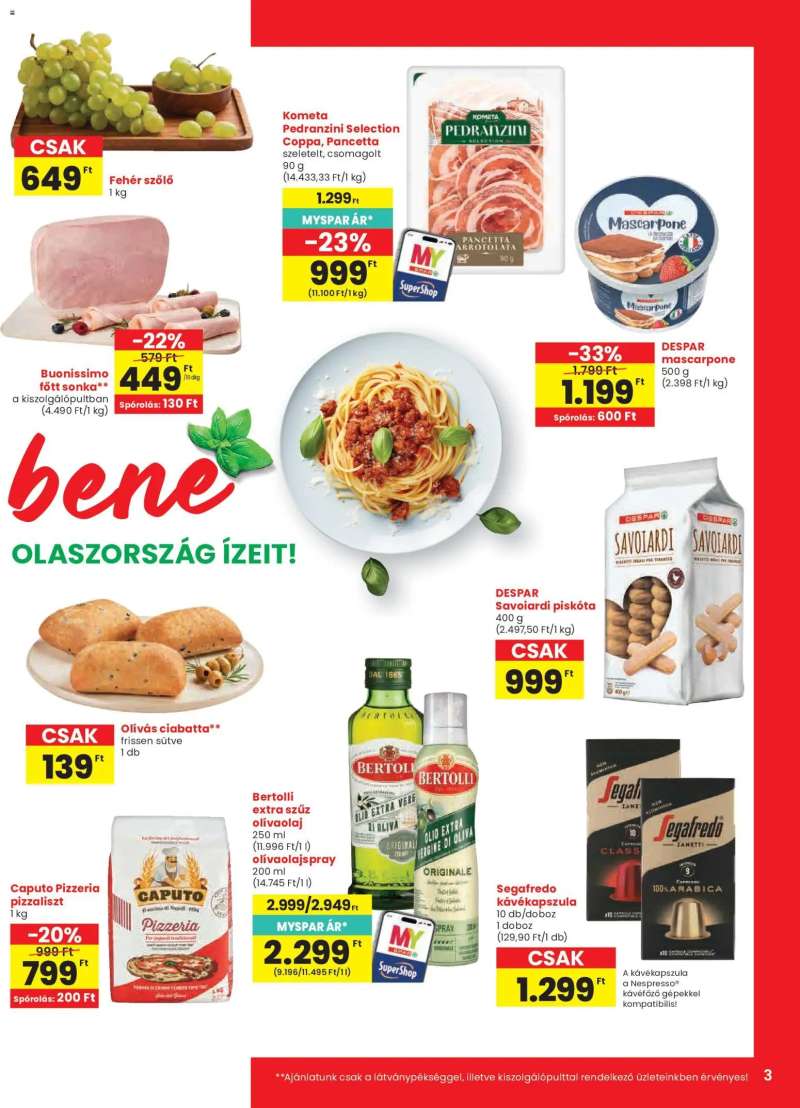 Spar Spar akciós újság 3 oldal