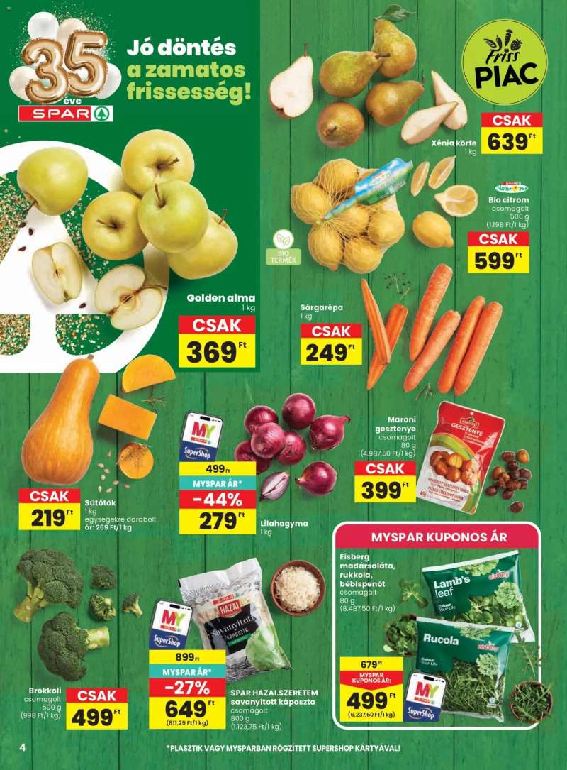 Spar Spar akciós újság 4 oldal