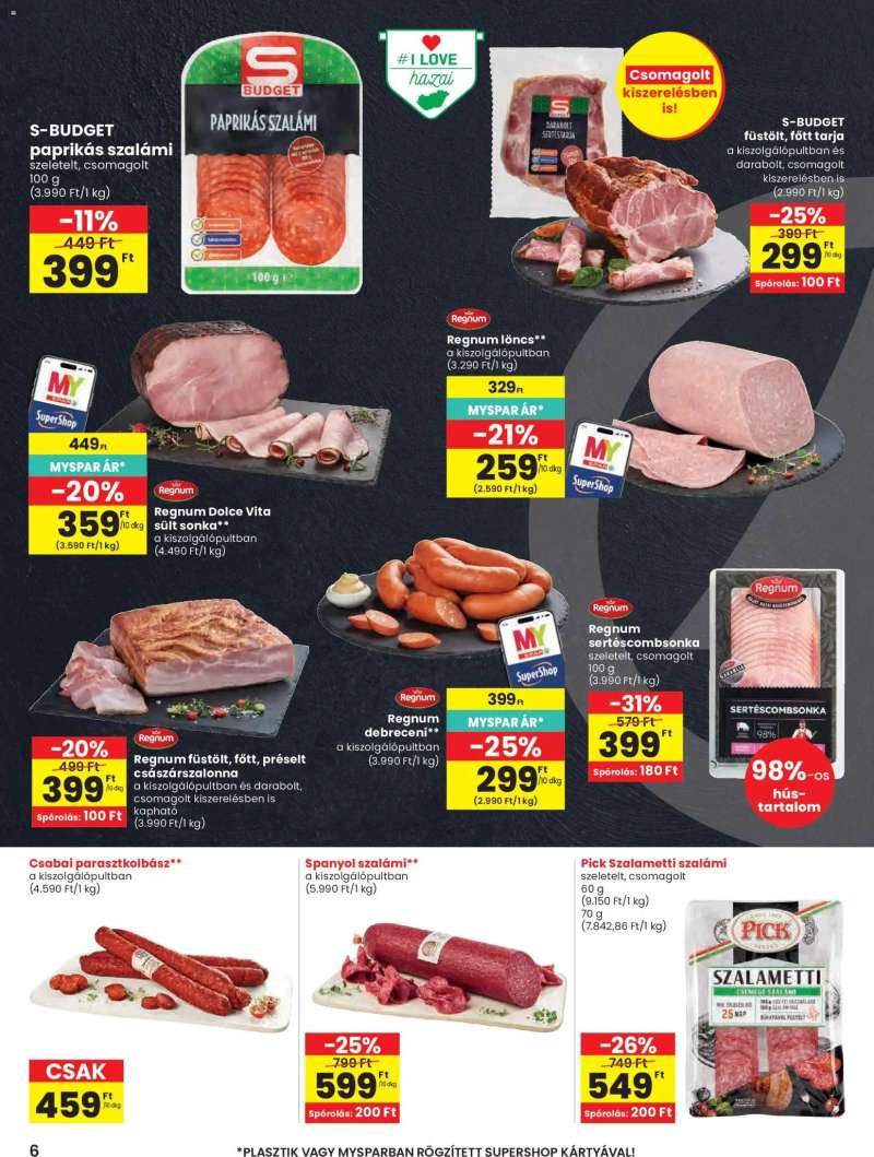 Spar Spar akciós újság 6 oldal