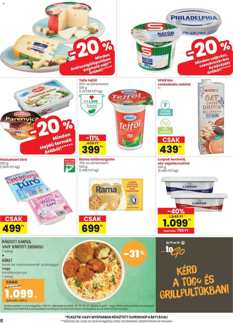 Spar Spar akciós újság 8 oldal