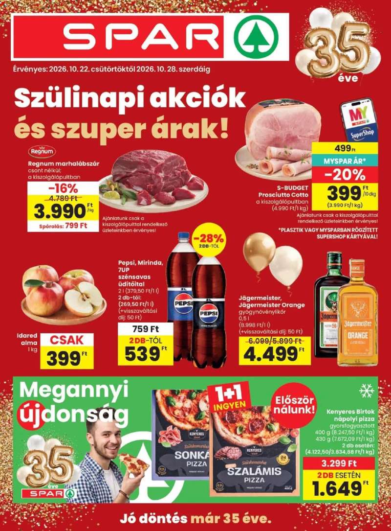 Spar Spar akciós újság 1 oldal