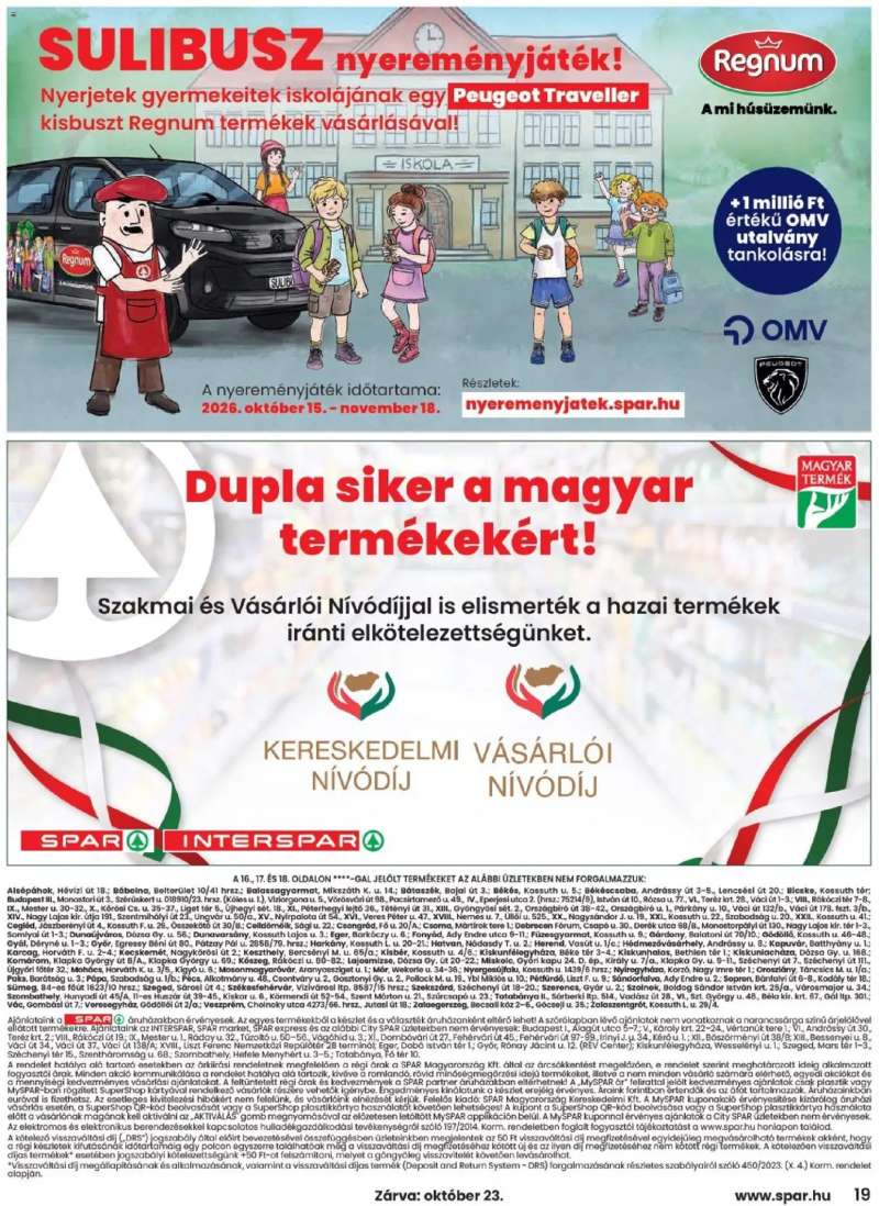 Spar Spar akciós újság 19 oldal