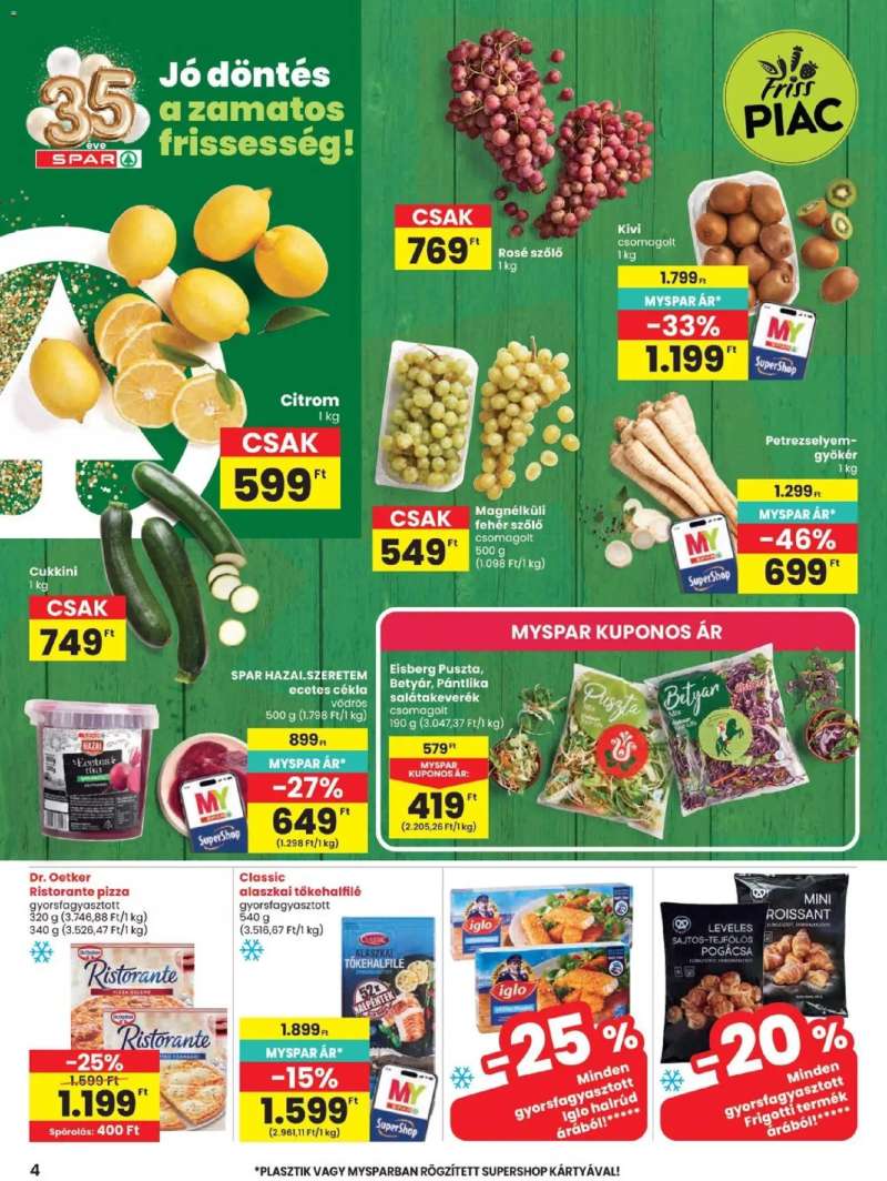 Spar Spar akciós újság 4 oldal