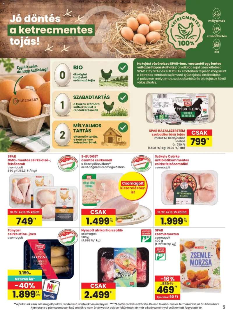 Spar Spar akciós újság 5 oldal