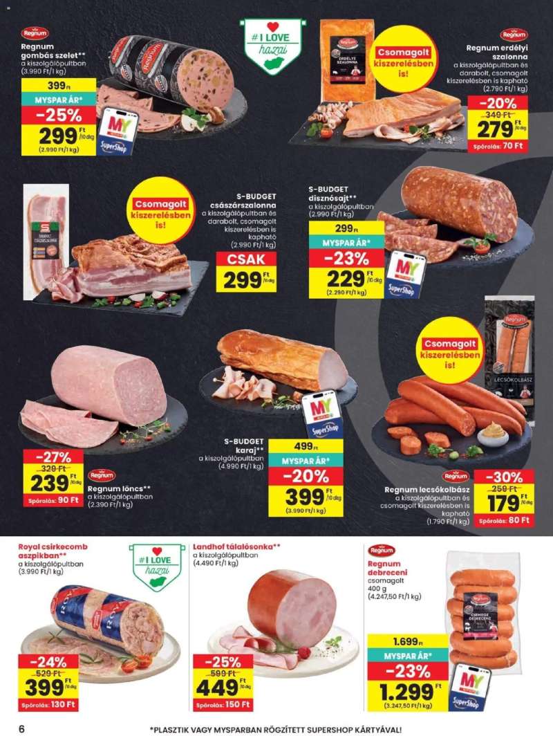 Spar Spar akciós újság 6 oldal