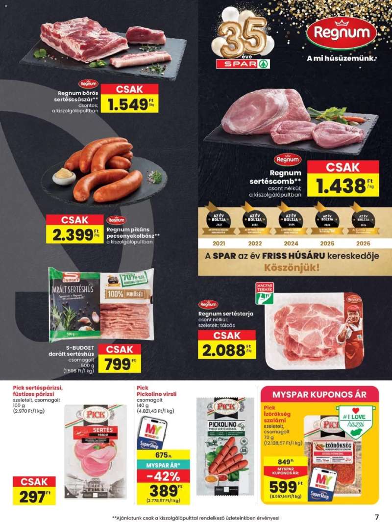 Spar Spar akciós újság 7 oldal
