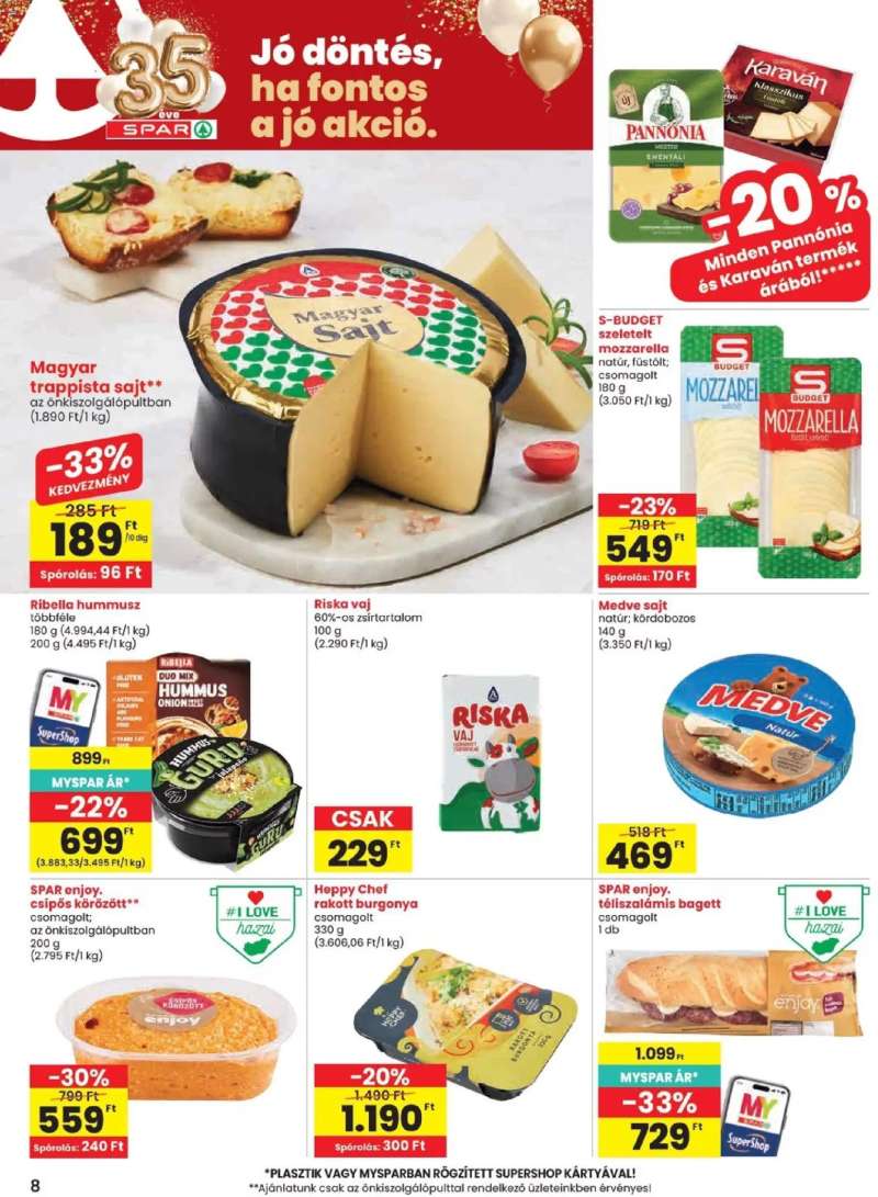 Spar Spar akciós újság 8 oldal
