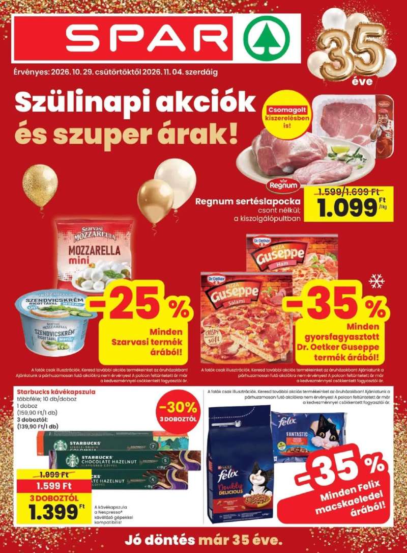 Spar Spar akciós újság 1 oldal