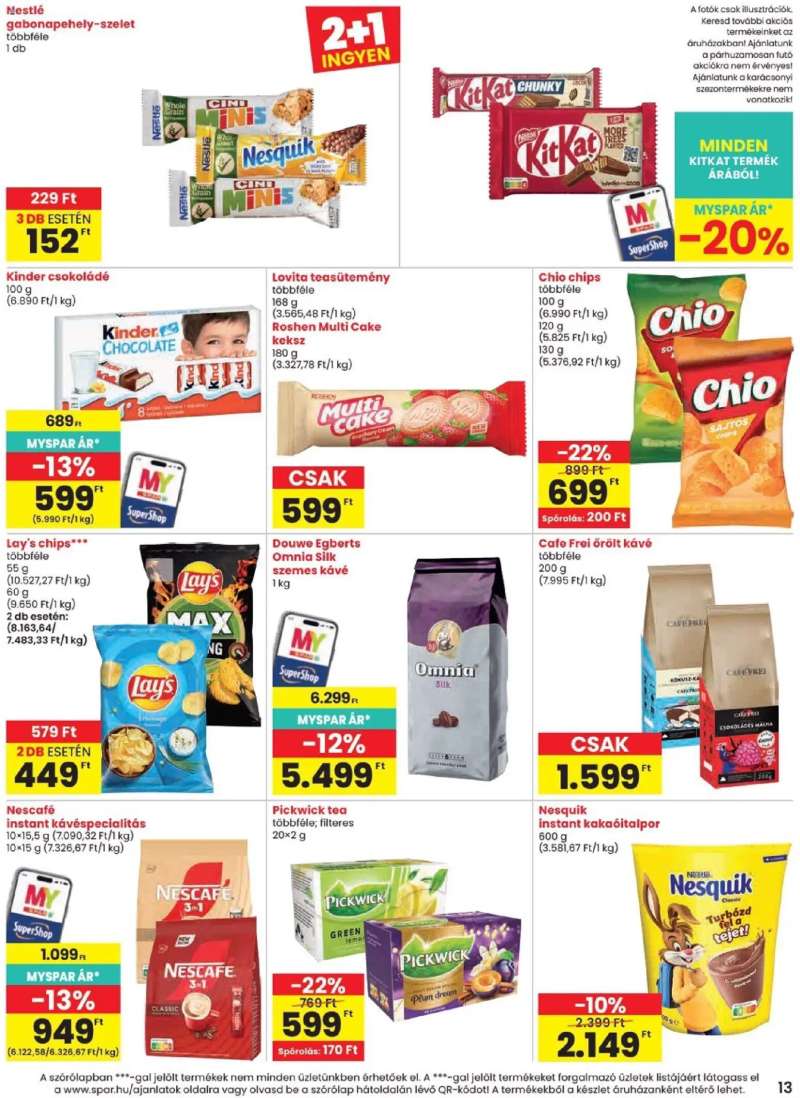 Spar Spar akciós újság 13 oldal