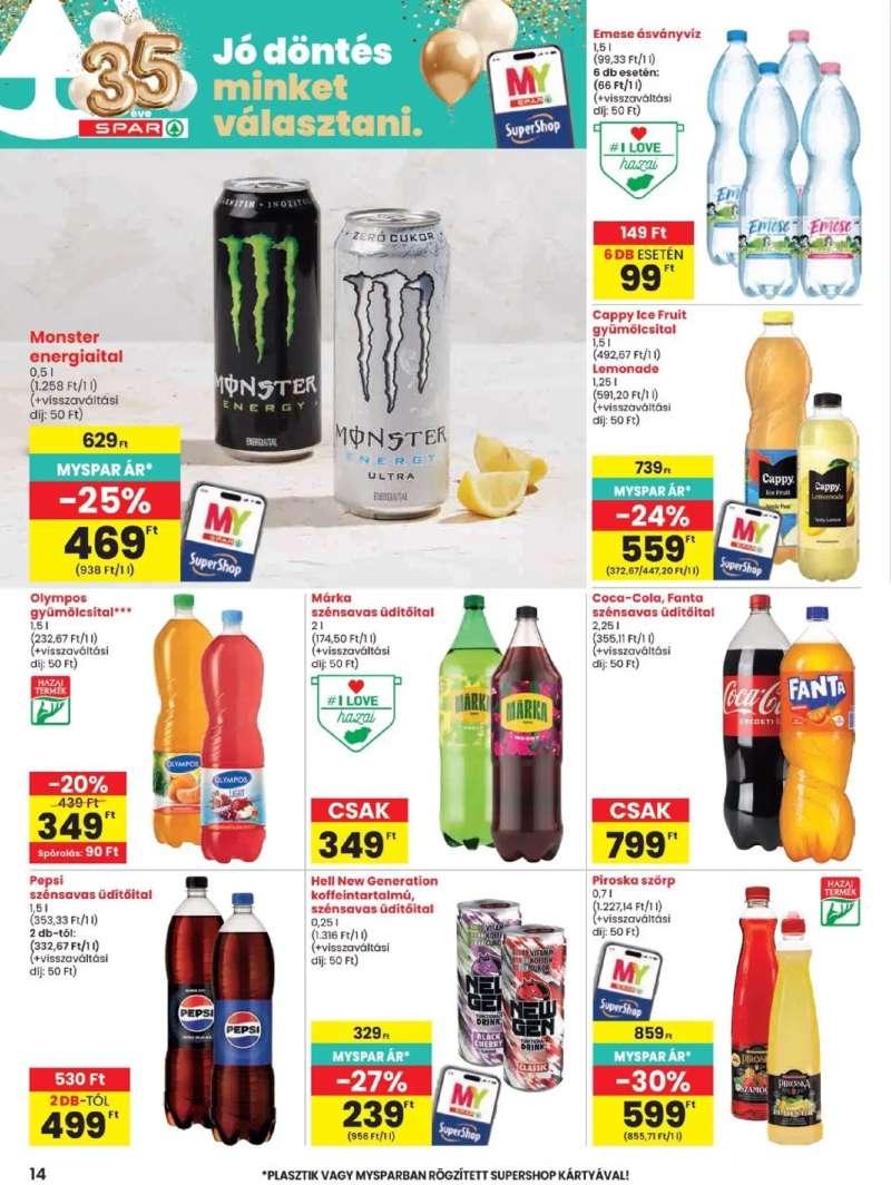 Spar Spar akciós újság 14 oldal