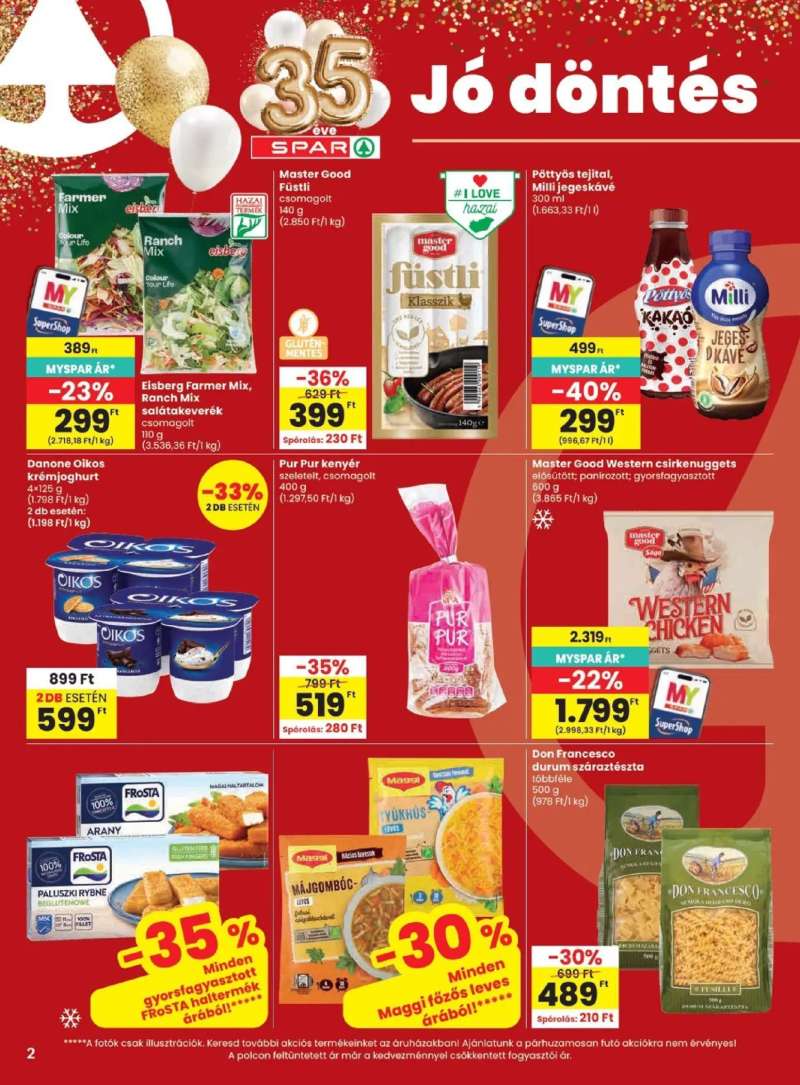Spar Spar akciós újság 2 oldal