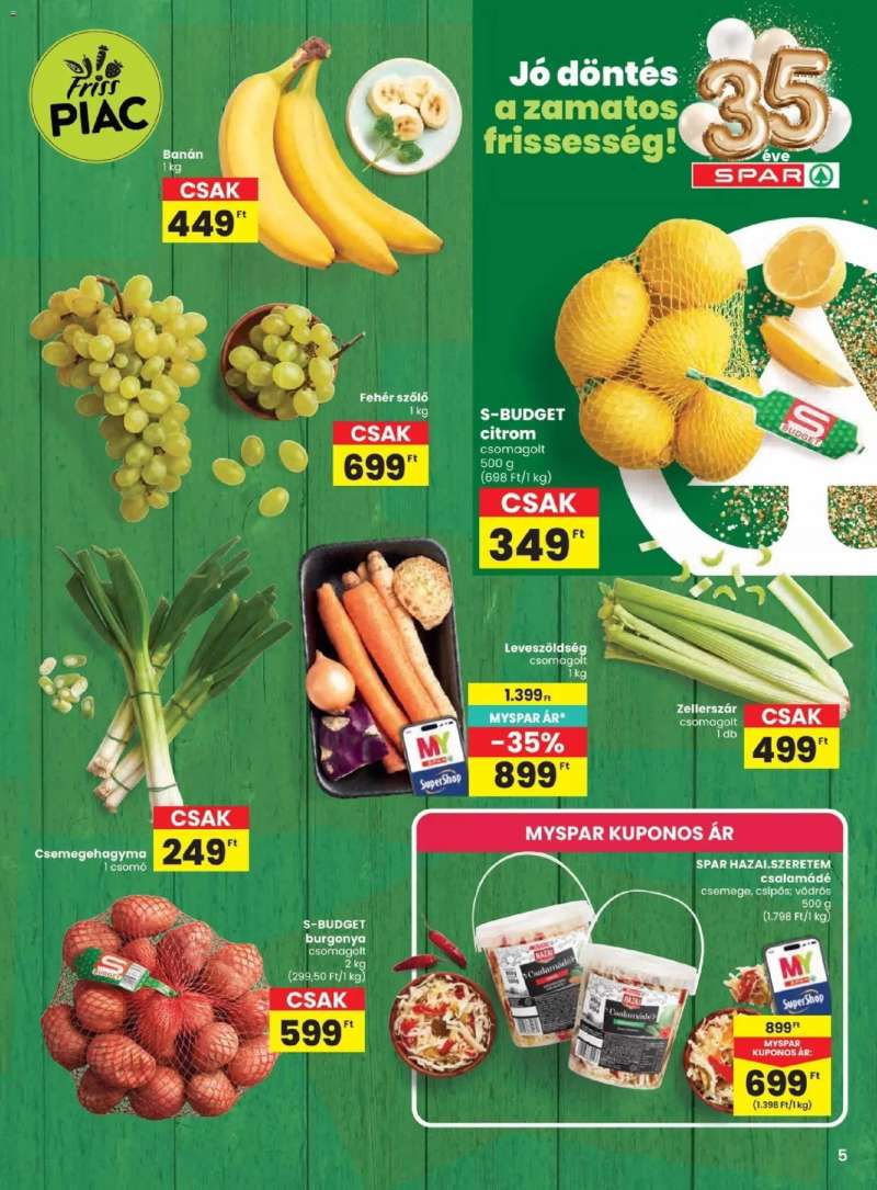 Spar Spar akciós újság 5 oldal