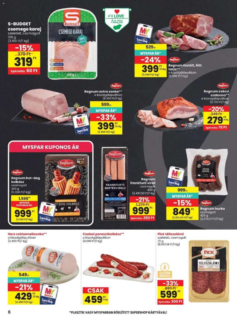 Spar Spar akciós újság 6 oldal