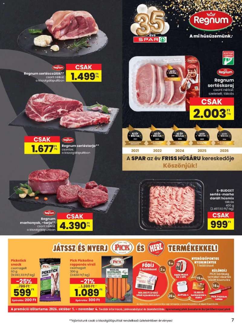 Spar Spar akciós újság 7 oldal