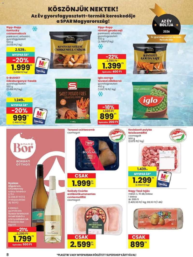 Spar Spar akciós újság 8 oldal