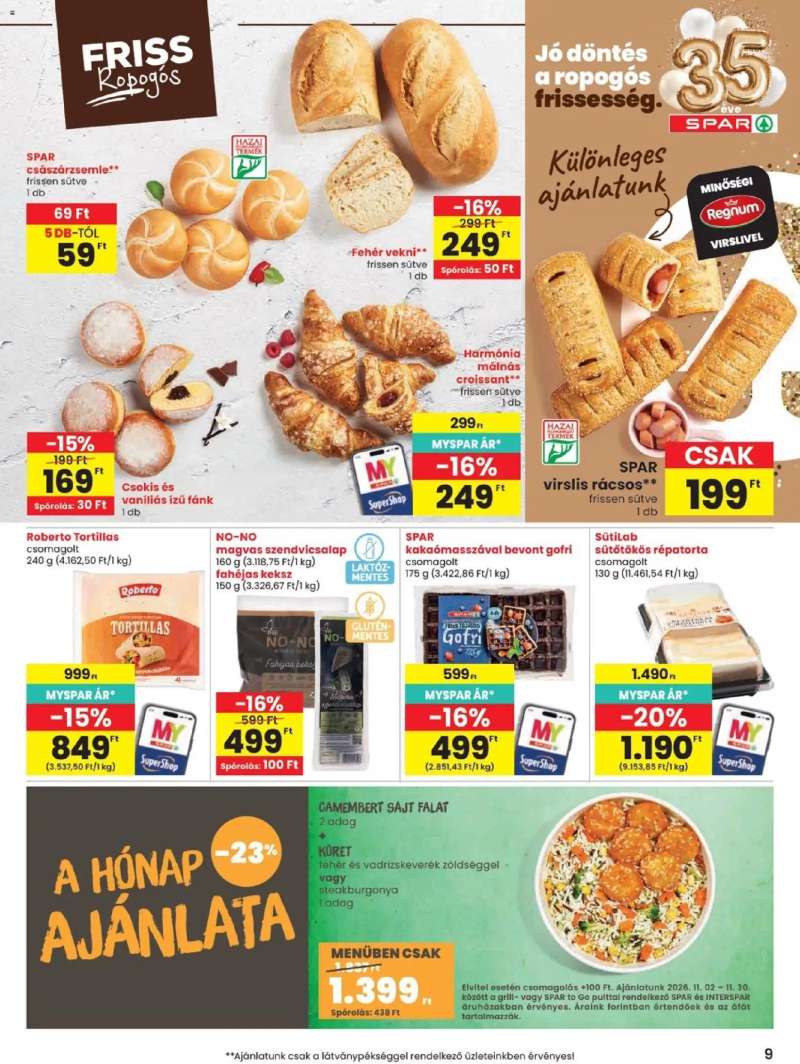 Spar Spar akciós újság 9 oldal