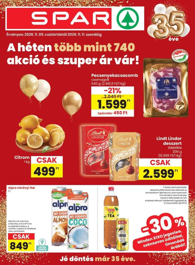Spar Spar akciós újság 1 oldal