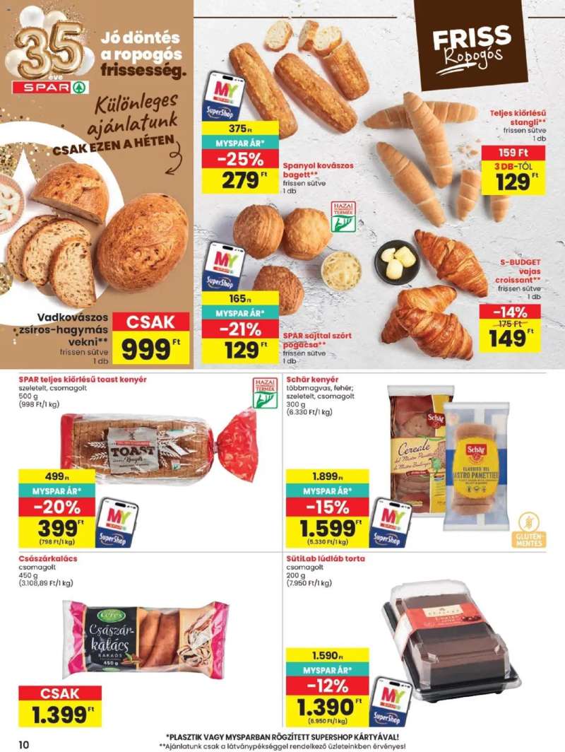 Spar Spar akciós újság 10 oldal