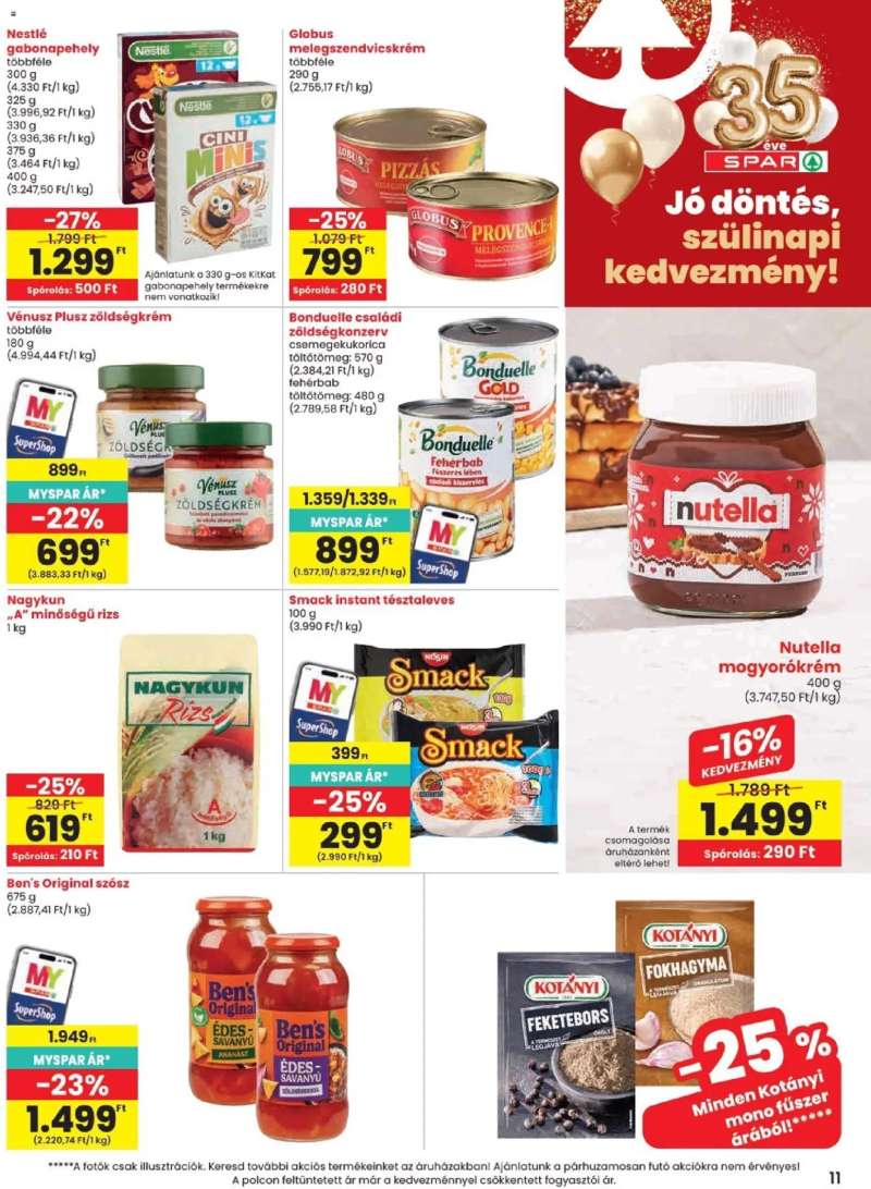 Spar Spar akciós újság 11 oldal
