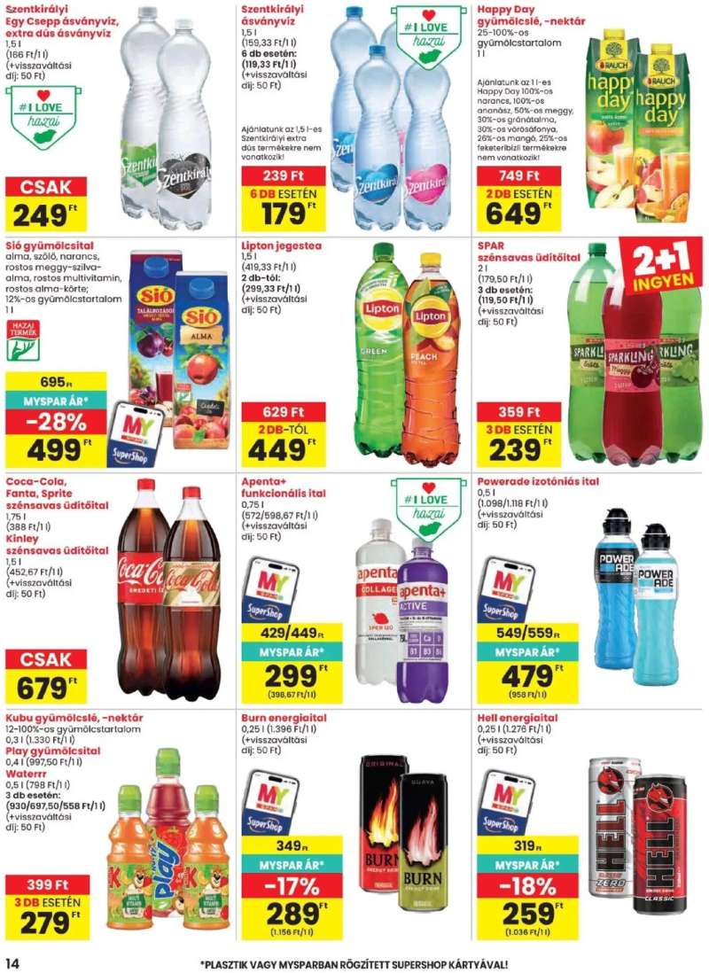 Spar Spar akciós újság 14 oldal