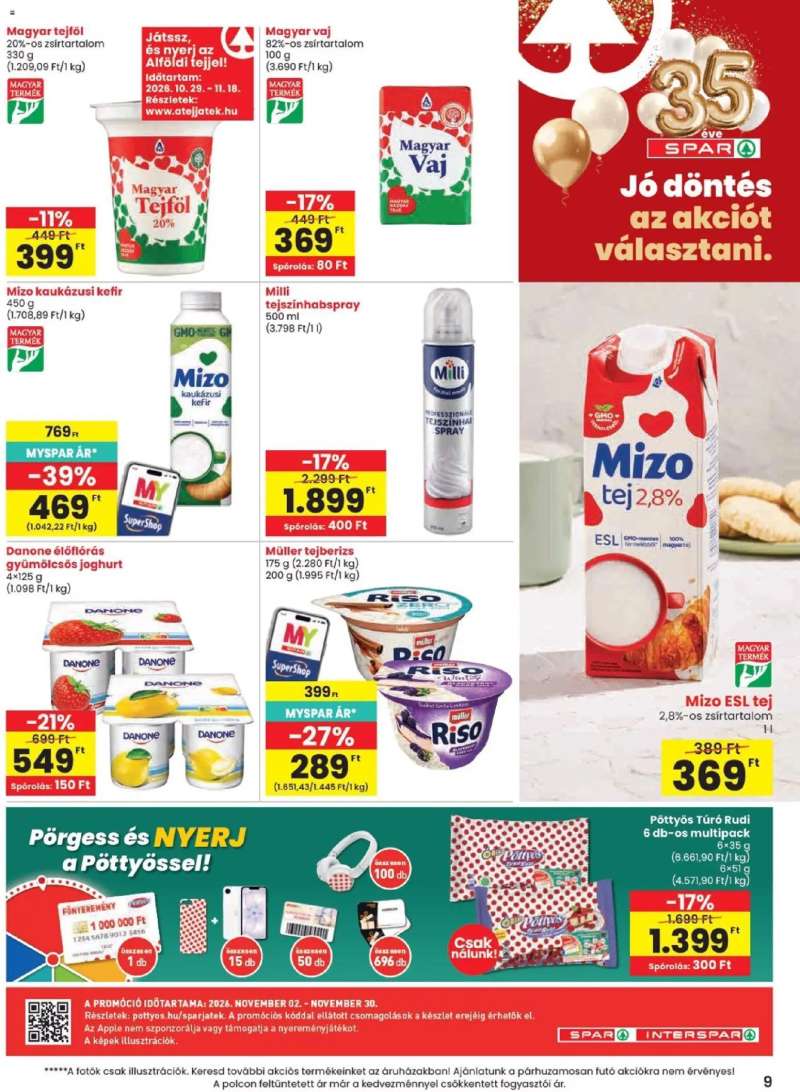 Spar Spar akciós újság 9 oldal