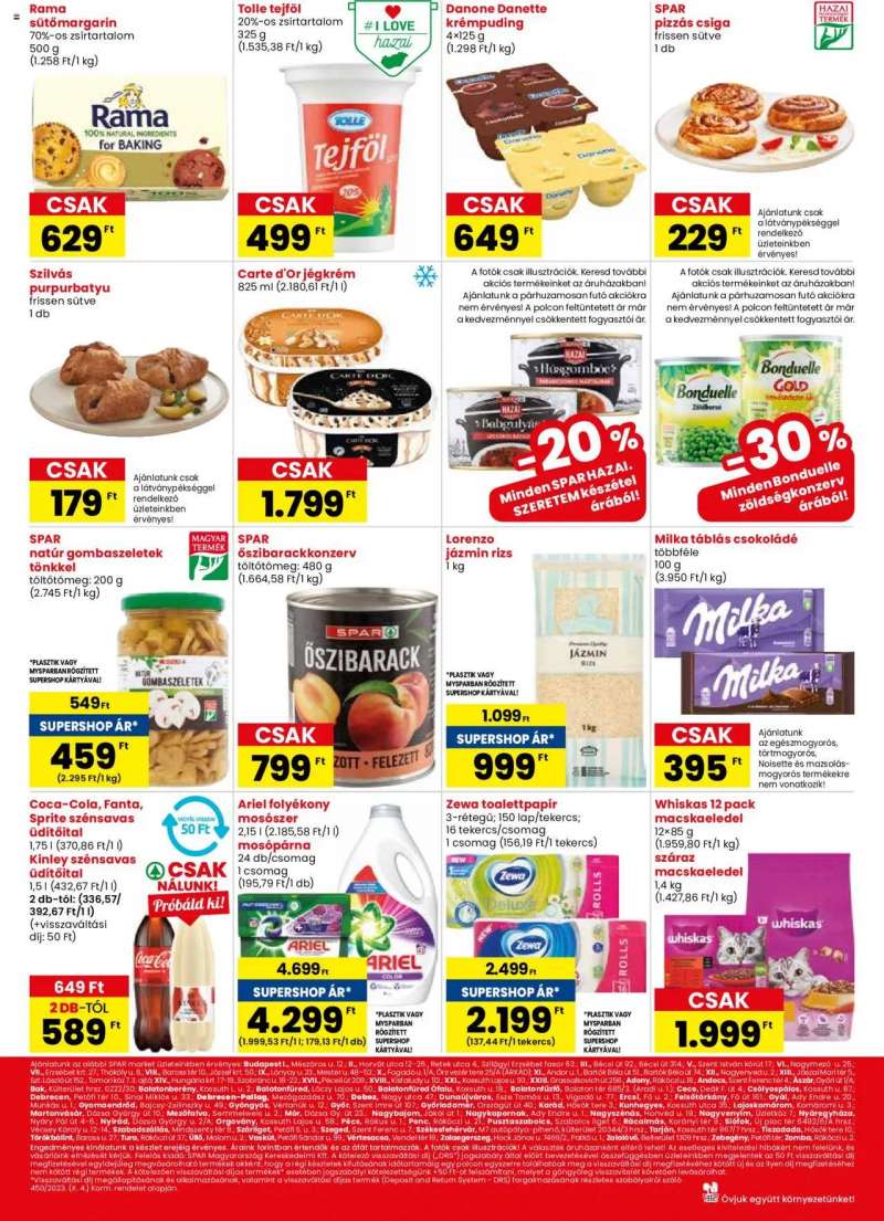 Spar Market Akciós újság Spar Market 2 oldal