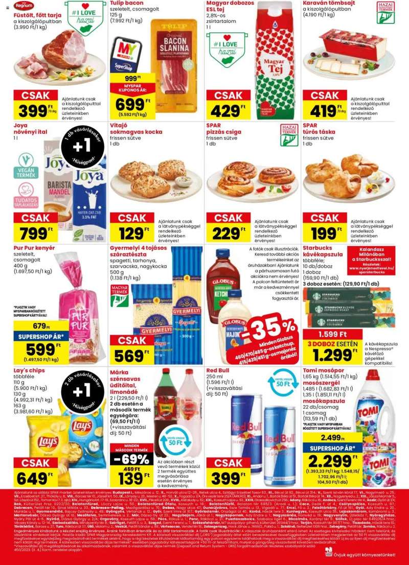 Spar Market Akciós újság Spar Market 2 oldal