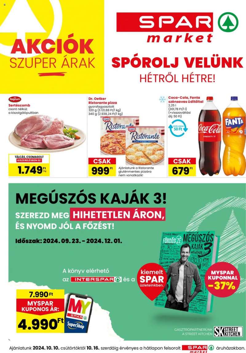 Spar Market Akciós újság Spar Market 1 oldal