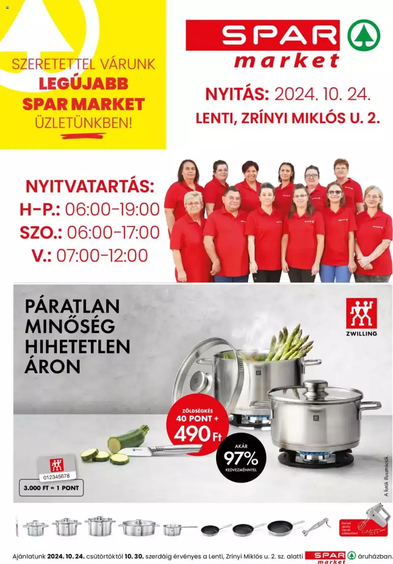 Spar Market Lenti üzletnyitás 1 oldal