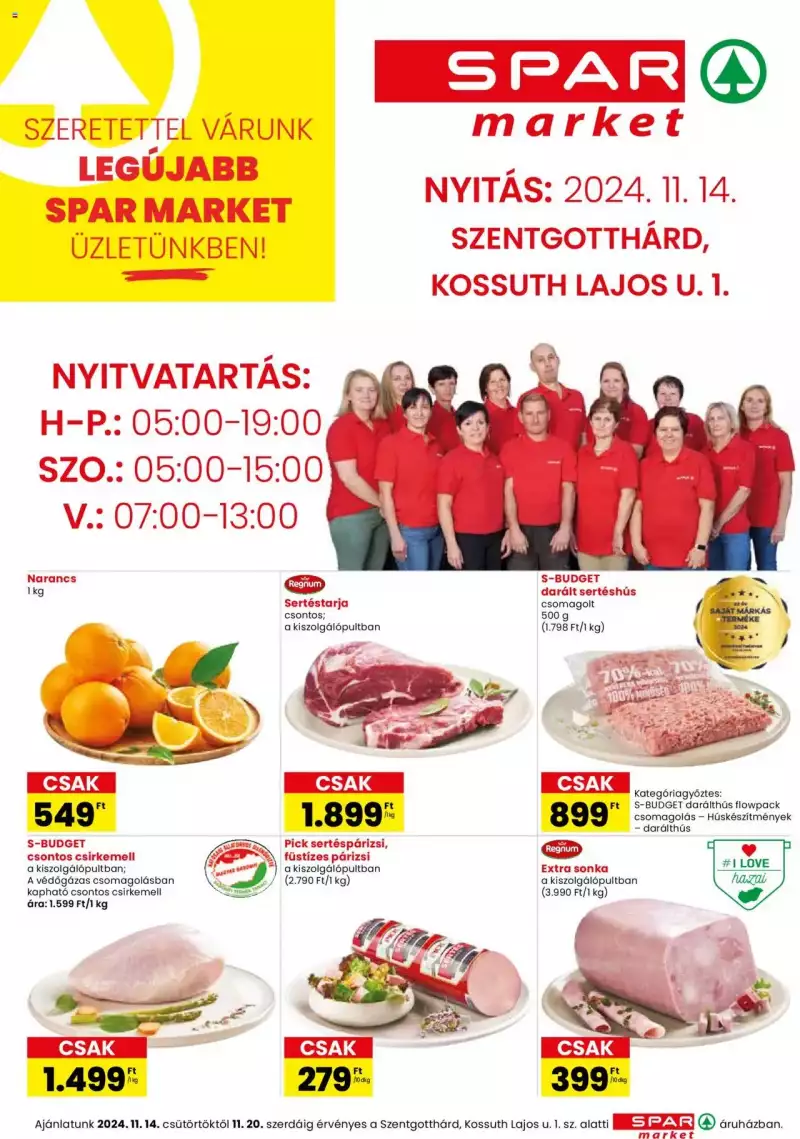 Spar Market SPAR market üzletnyitás Szentgotthárd 1 oldal