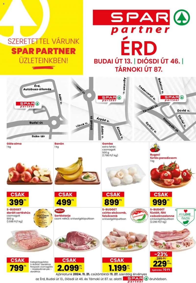 Spar Market SPAR partner Érd 1 oldal