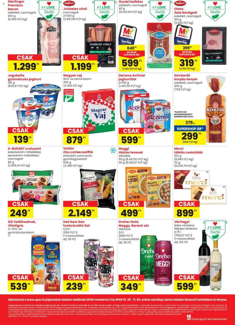 Spar Market Akciós újság Spar Market 2 oldal