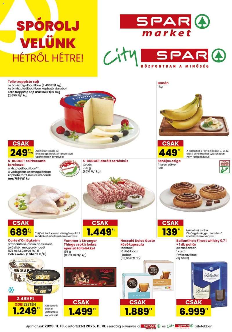 Spar Market Akciós újság Spar Market 1 oldal