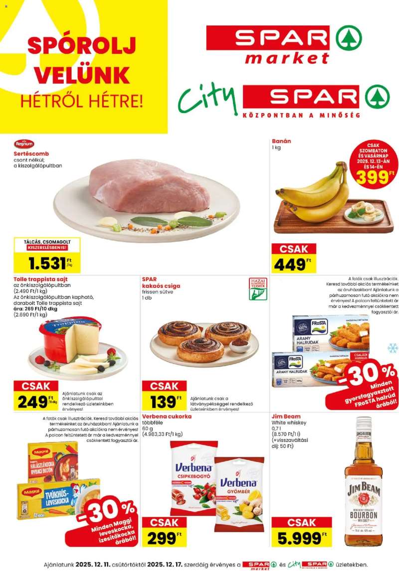 Spar Market Akciós újság Spar Market 1 oldal